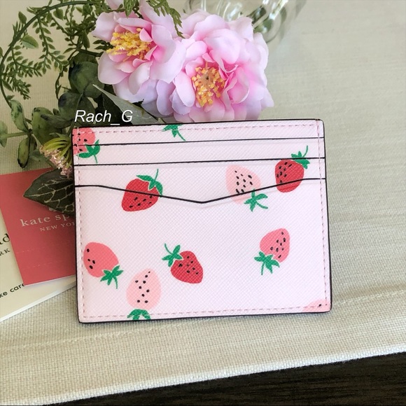 kate spade Accessories Kate Spade Staci Wild Strawberries Card Holder Poshmark